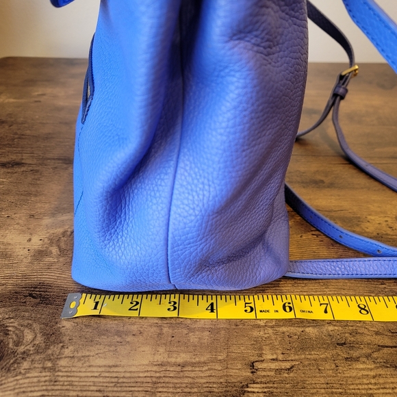 Kate Spade Kacy Chester Street Periwinkle Blue Leather Backpack Purse - Picture 10 of 13